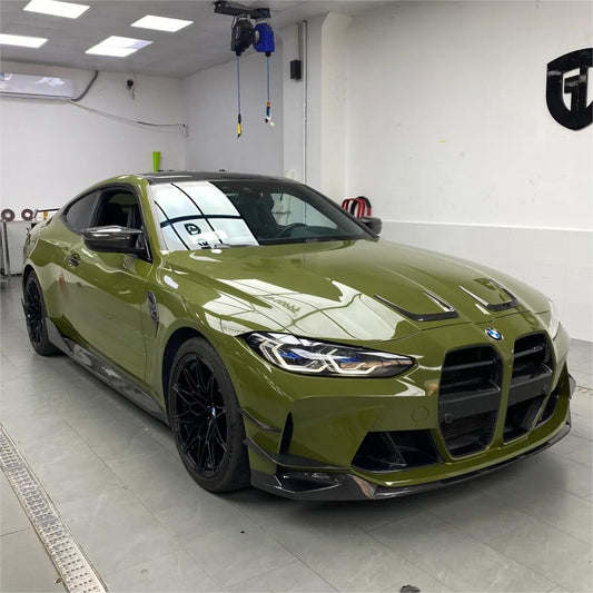 Gloss Crystal Fir Green Car Vinyl Wrap product image 2 - Veloro gloss vinyl wrap