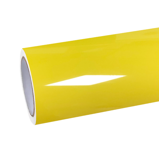 Gloss Maize Yellow Car Vinyl Wrap PET