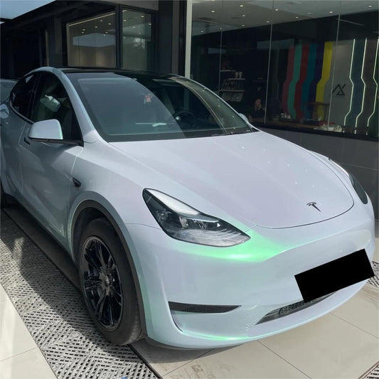 Gloss Metallic Chameleon Green Grey Car Vinyl Wrap product image 3 - Veloro color shift vinyl wrap