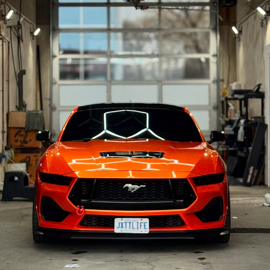 Gloss Metallic Fiery Orange Car Vinyl Wrap PET product image 2 - Veloro metallic vinyl wrap
