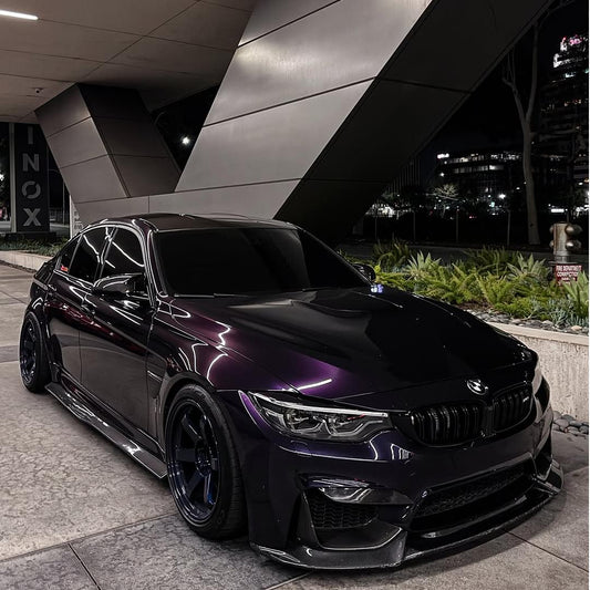 Gloss Metallic Ghost Midnight Purple Car Vinyl Wrap PET product image 3 - Veloro metallic vinyl wrap