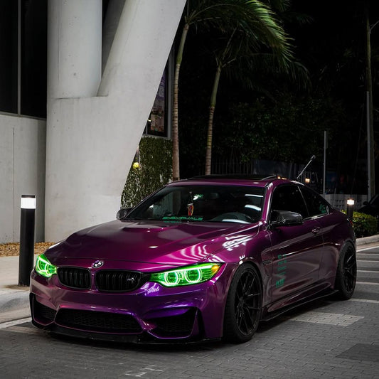 Gloss Metallic Grape Purple Car Vinyl Wrap PET product image 3 - Veloro metallic vinyl wrap