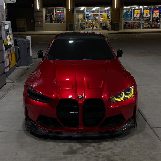 Gloss Metallic Liquid Ruby Red Car Vinyl Wrap PET product image 2 - Veloro metallic vinyl wrap