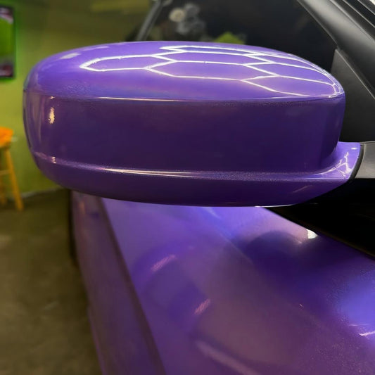 Gloss Metallic Rainbow Laser Purple Light Purple Car Vinyl Wrap product image 4 - Veloro metallic vinyl wrap