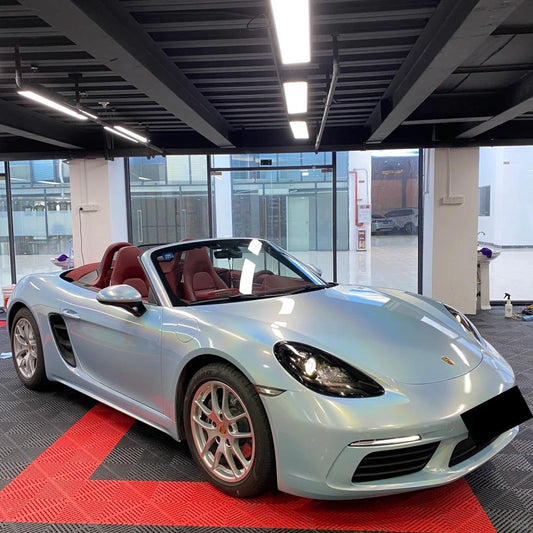 Gloss Metallic Rainbow Laser Sea Blue Car Vinyl Wrap product image 2 - Veloro metallic vinyl wrap