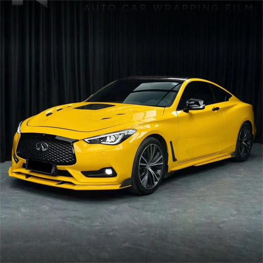Gloss Metallic Sparkle Sunflower Yellow Car Vinyl Wrap product image 3 - Veloro metallic vinyl wrap
