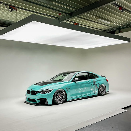 Gloss Sparkle Glitter Tiffany Blue Car Vinyl Wrap product image 3 - Veloro gloss vinyl wrap