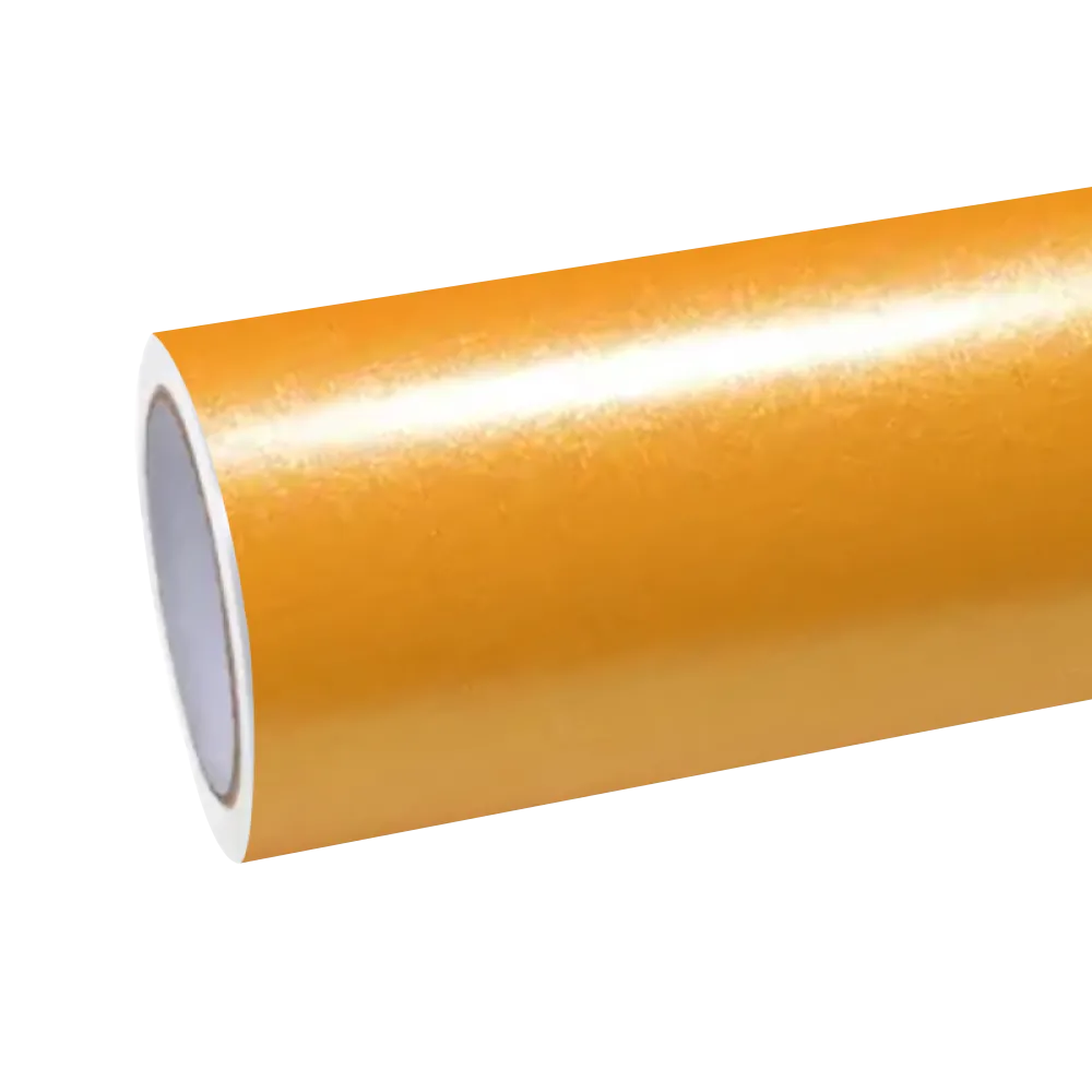 Matte Metallic Glitter Sparkle Yellow Car Vinyl Wrap