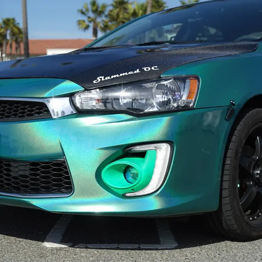 Gloss Metallic Rainbow Laser Green Vinyl Car Wrap product image 3 - Veloro metallic vinyl wrap