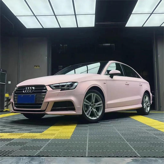 Matte Metallic Chameleon Light Pink White Car Vinyl Wrap product image 2 - Veloro color shift vinyl wrap