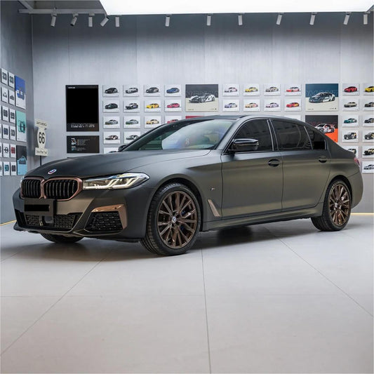 Matte Metallic Diamond Black Gold Car Vinyl Wrap product image 3 - Veloro matte vinyl wrap