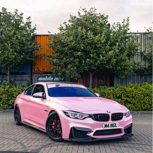 Matte Metallic Pearl Pink Car Vinyl Wrap PET product image 2 - Veloro matte vinyl wrap