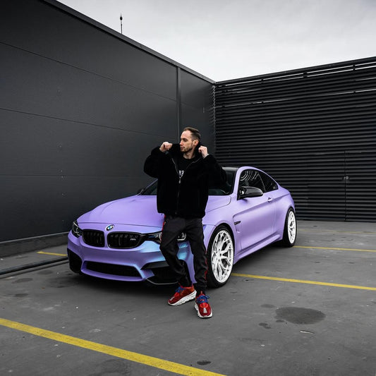 Matte Chameleon Glacial Frost Purple Car Vinyl Wrap PET product image 2 - Veloro color shift vinyl wrap