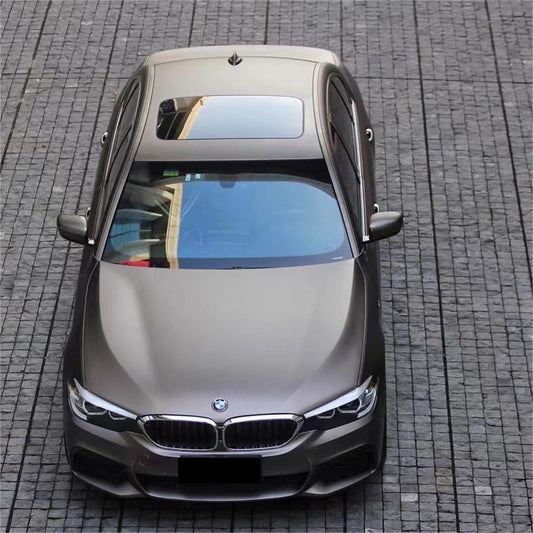 Matte Metallic Satin Charcoal Grey Car Vinyl Wrap PET product image 2 - Veloro matte vinyl wrap