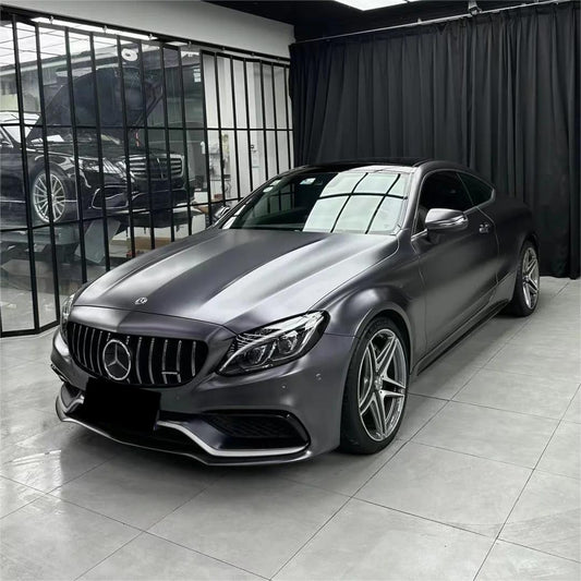 Matte Metallic Satin Mountain Grey Car Vinyl Wrap PET product image 2 - Veloro matte vinyl wrap