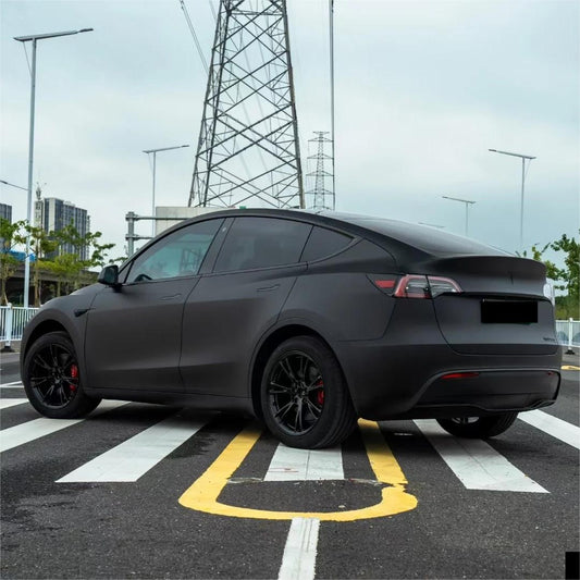 Matte Satin Chrome Black Car Vinyl Wrap product image 2 - Veloro chrome vinyl wrap