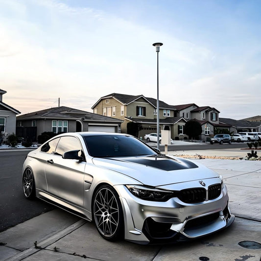 Matte Satin Chrome Silver Car Vinyl Wrap | Satin Chrome X Silver Car Wrap product image 2 - Veloro chrome vinyl wrap