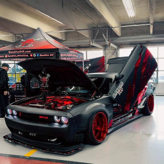 Matte Ultimate Flat Deep Black Car Vinyl Wrap product image 2 - Veloro matte vinyl wrap
