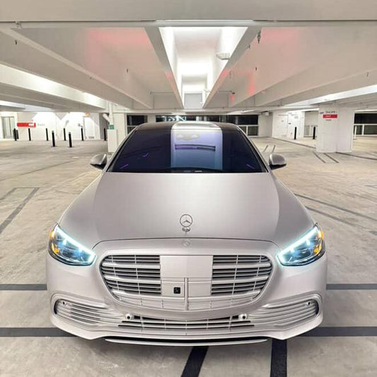 Matte Ultimate Flat Silver Car Vinyl Wrap PET product image 2 - Veloro matte vinyl wrap