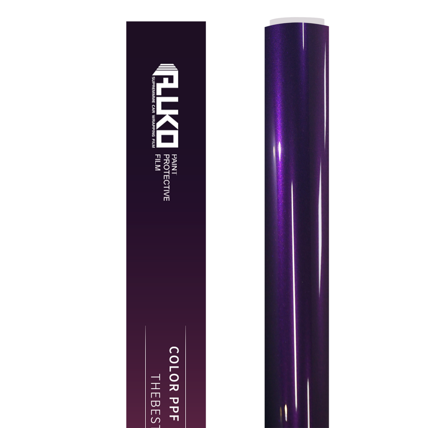 TPU Gloss Bright Black Purple Colored PPF Paint Protection Film product image 2 - Veloro paint protection film