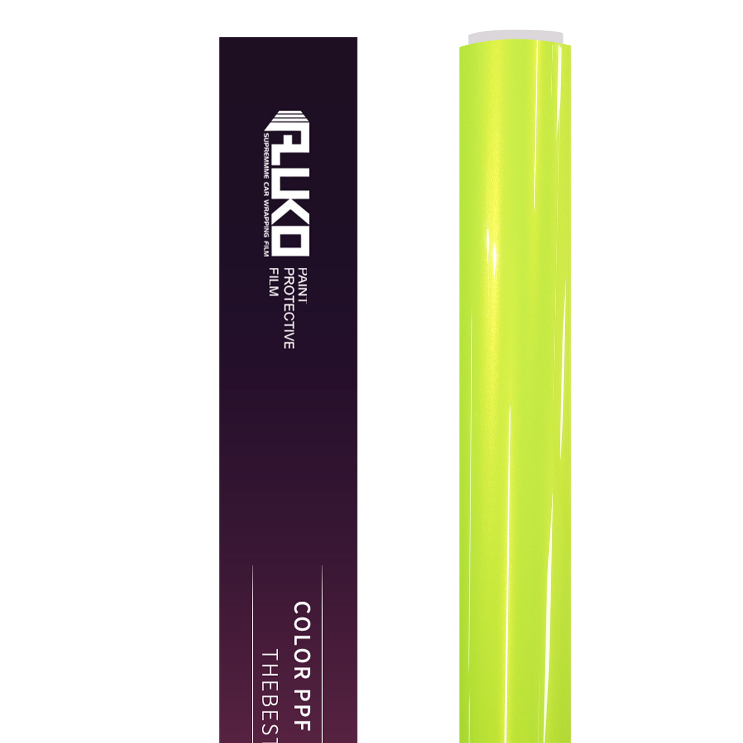 TPU Gloss Fluorescent Neon Yellow Colored PPF Paint Protection Film product image 2 - Veloro paint protection film