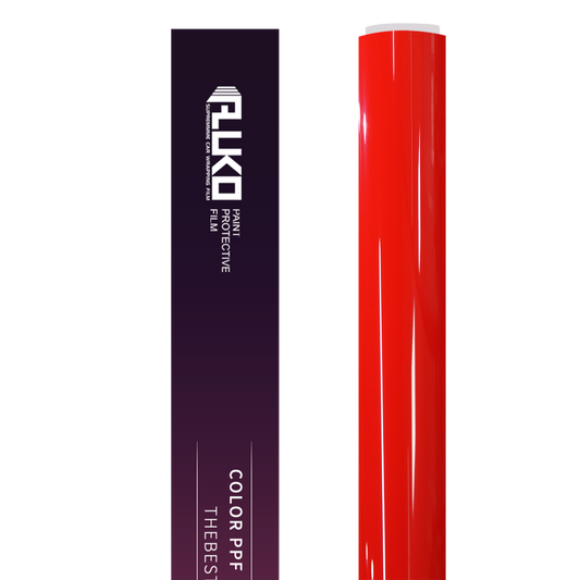 TPU Gloss Healing Ferrari Red Colored PPF Paint Protection Film product image 2 - Veloro paint protection film