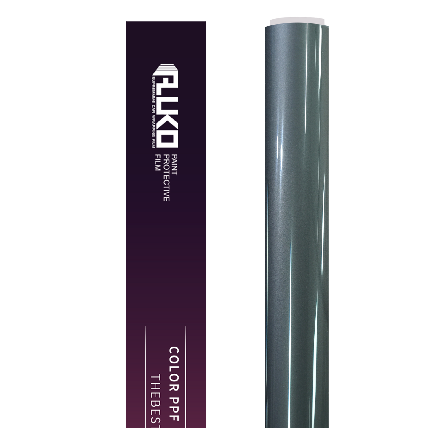 TPU Gloss Liquid Metallic Ebony Grey Colored PPF Paint Protection Film product image 2 - Veloro paint protection film