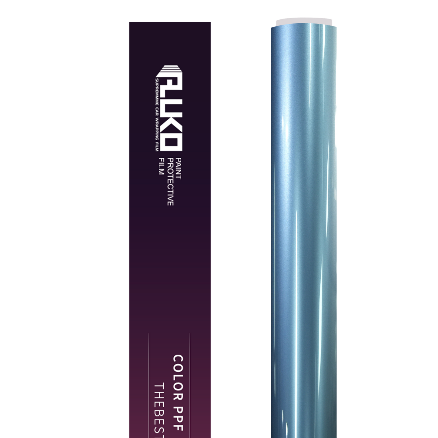 TPU Gloss Liquid Metallic Tungsten Blue Colored PPF Paint Protection Film product image 2 - Veloro paint protection film