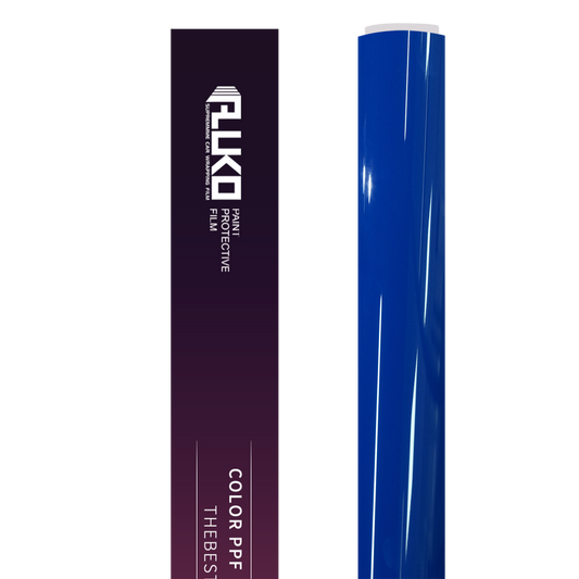 TPU Gloss Lugano Blue Colored PPF Paint Protection Film product image 2 - Veloro paint protection film