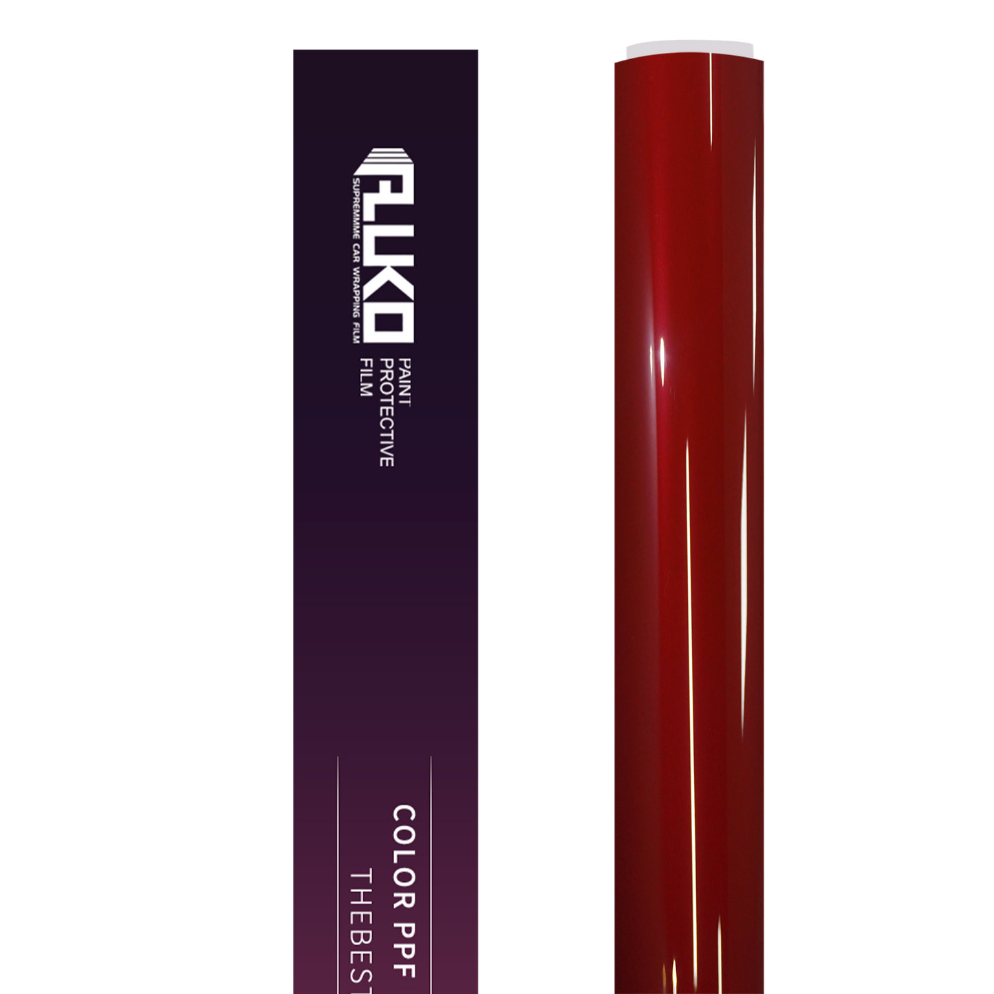 TPU Gloss Metallic Cherry Red Colored PPF Paint Protection Film product image 2 - Veloro paint protection film