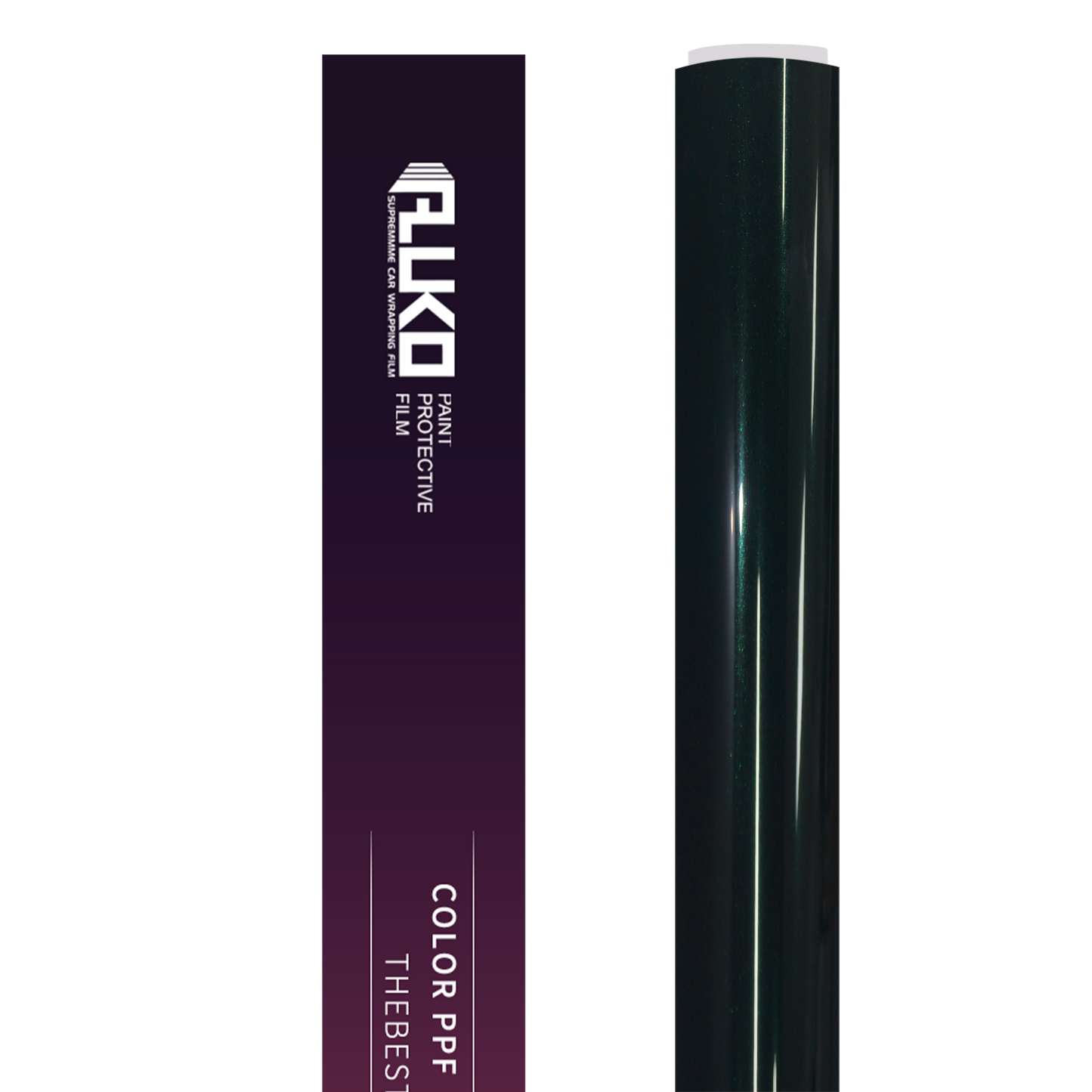TPU Gloss Metallic Emerald Green Colored PPF Paint Protection Film product image 2 - Veloro paint protection film