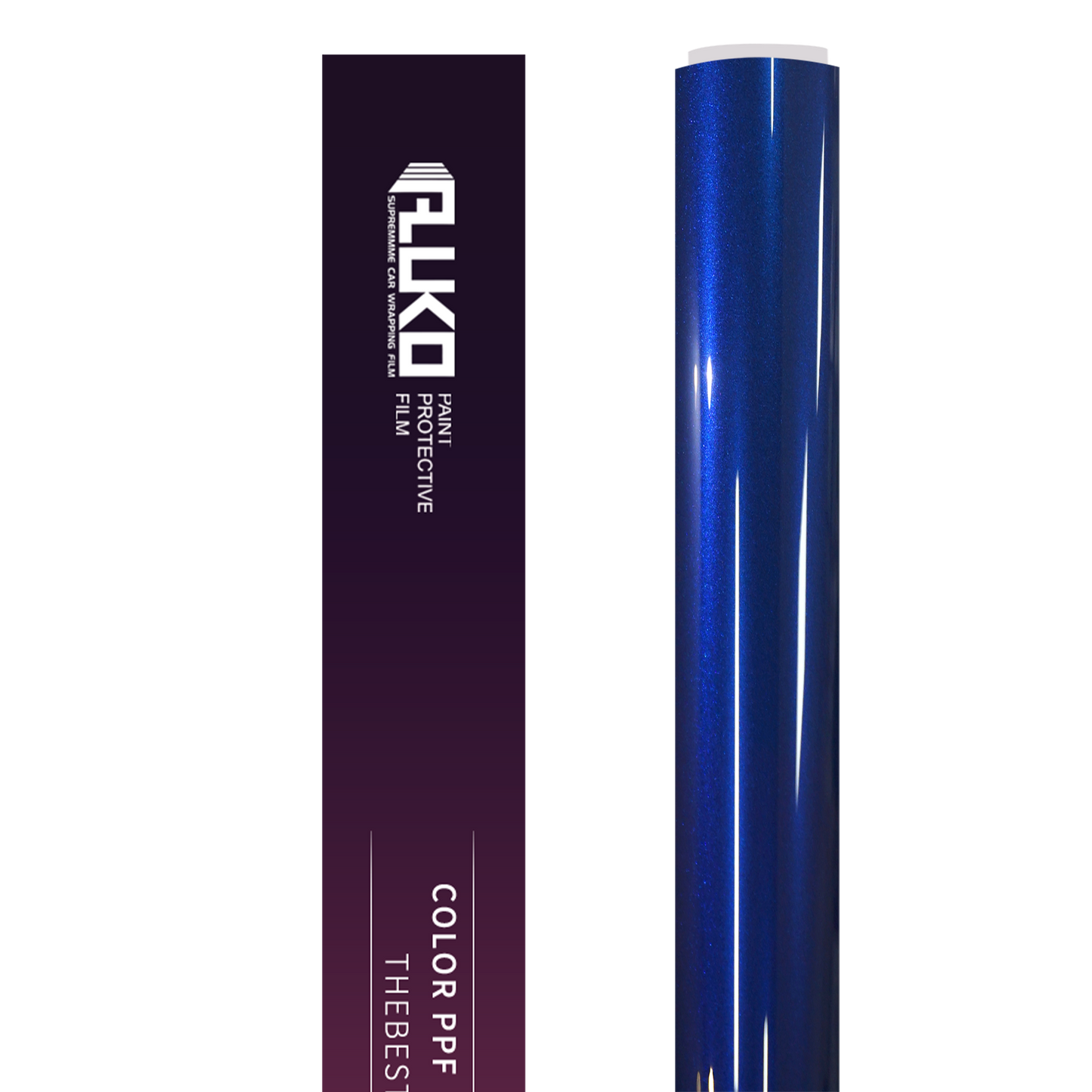 TPU Gloss Metallic Gentian Blue Colored PPF Paint Protection Film product image 2 - Veloro paint protection film