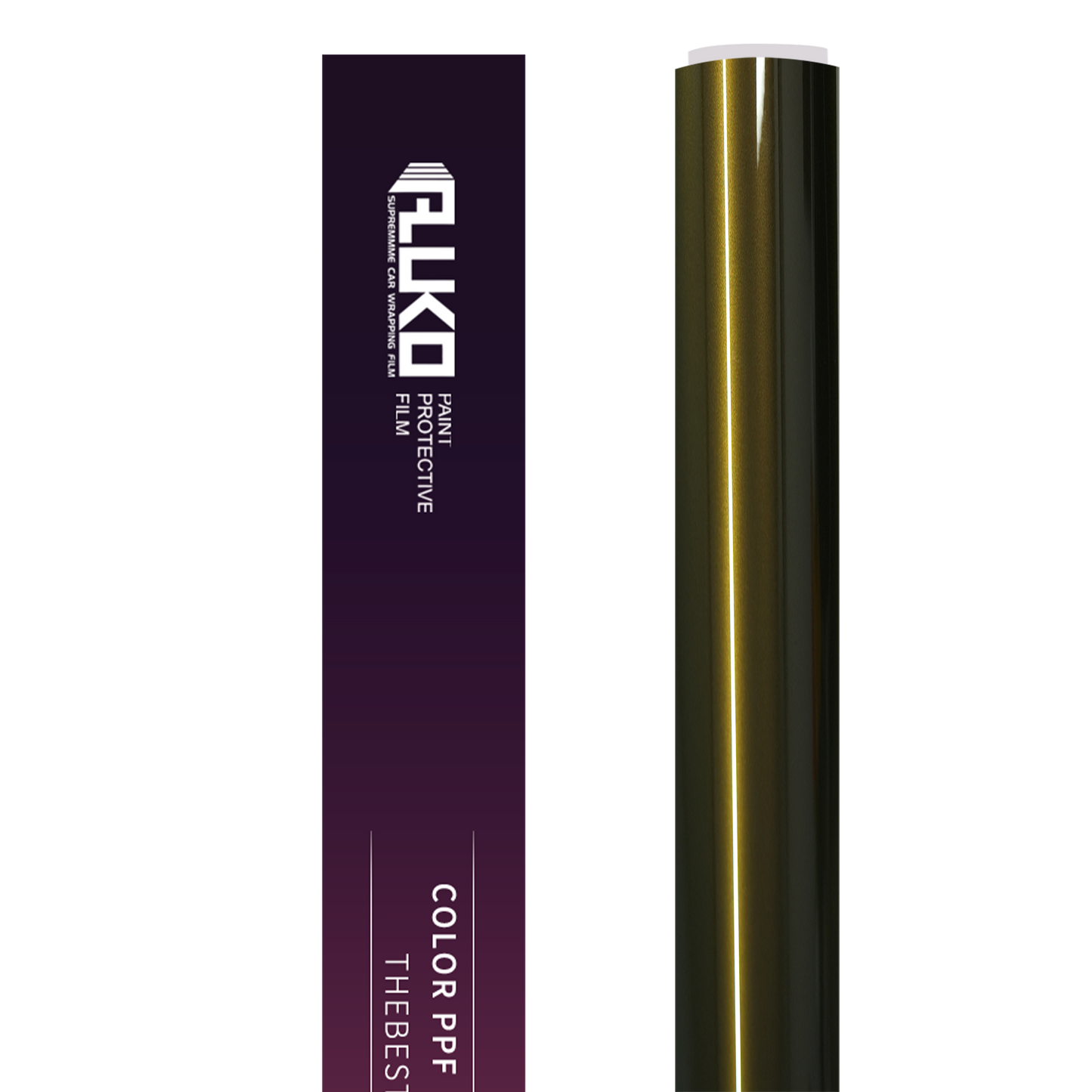TPU Gloss Metallic Midnight Gold Colored PPF Paint Protection Film product image 2 - Veloro paint protection film