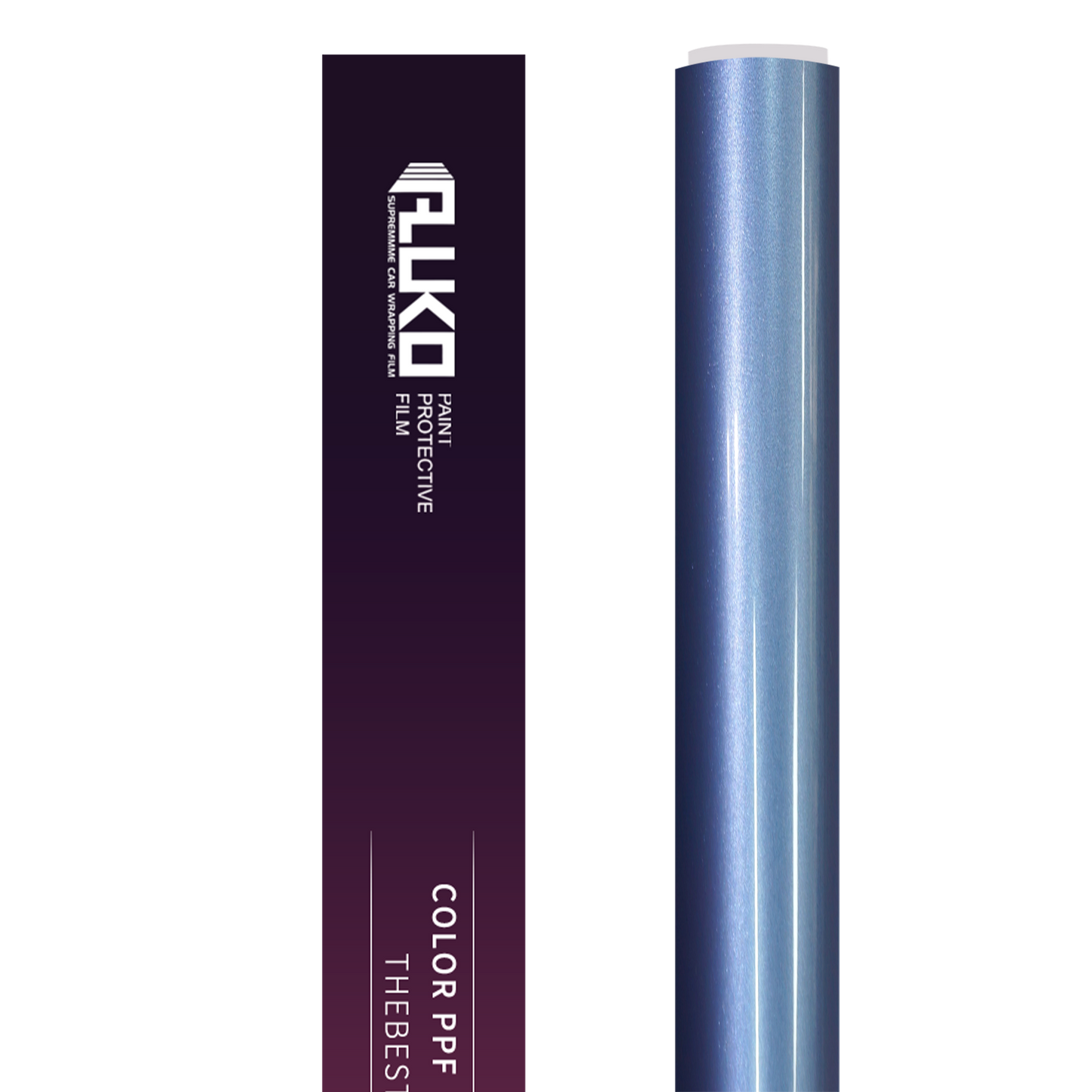 TPU Gloss Metallic Mist Blue Colored PPF Paint Protection Film product image 3 - Veloro paint protection film