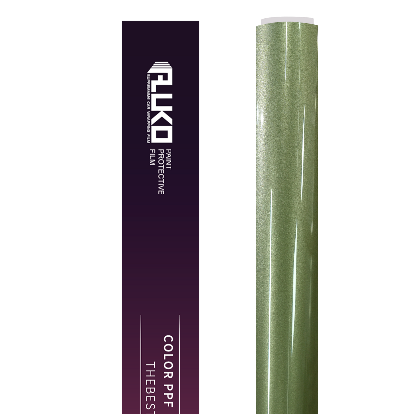 TPU Gloss Metallic Olive Green Colored PPF Paint Protection Film product image 3 - Veloro paint protection film