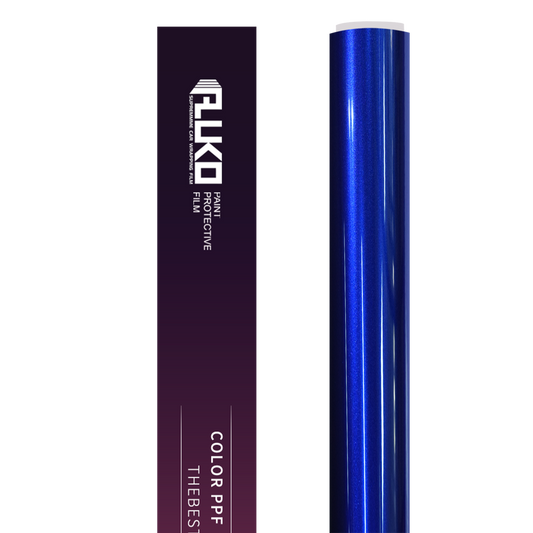 TPU Gloss Metallic Sapphire Blue Colored PPF Paint Protection Film product image 2 - Veloro paint protection film