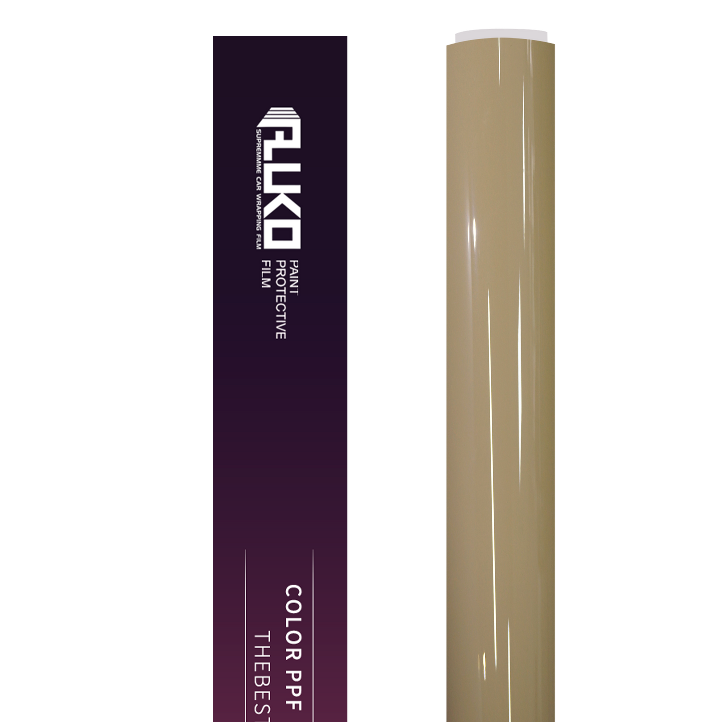 TPU Glossy Cuban Sand Yellow Colored PPF Paint Protection Film product image 3 - Veloro paint protection film