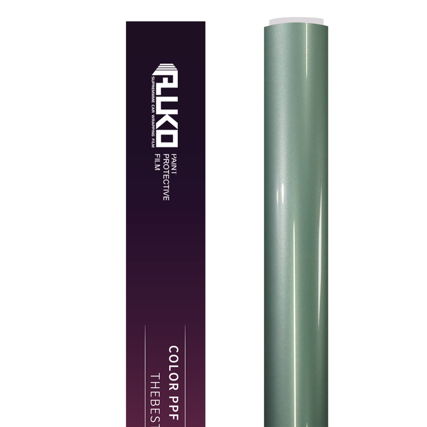 TPU Glossy Metallic Francesca Green Colored PPF Paint Protection Film product image 3 - Veloro paint protection film