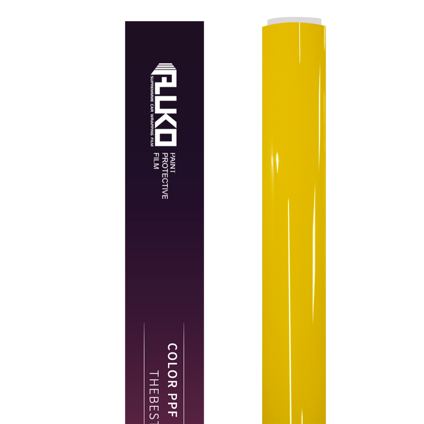 TPU Glossy Sunflower Yellow Colored PPF Paint Protection Film product image 3 - Veloro paint protection film