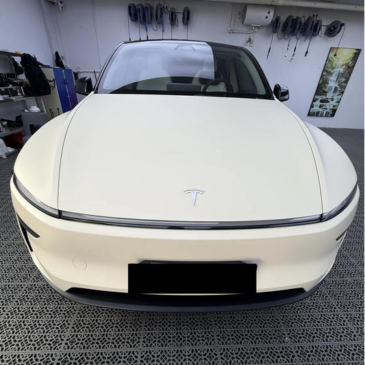 Ultimate Flat Pepper White Car Vinyl Wrap PET product image 2 - Veloro automotive vinyl wrap