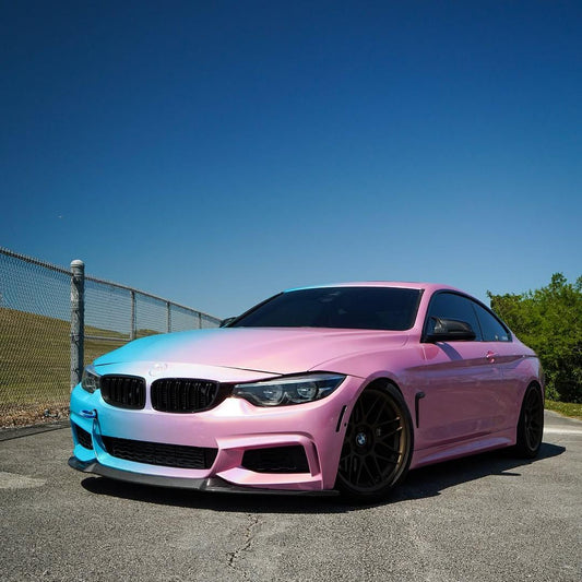 Laser Pink To Blue Gradient Custom Vinyl Wrap product image 2 - Veloro automotive vinyl wrap
