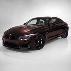 Brocade Red gloss colored PPF wrapped on a BMW M4 | Veloro