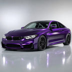 Bright Black Purple gloss colored PPF wrapped on a BMW M4 | Veloro