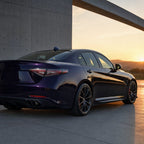 Luxury car wrapped in Amethyst Purple colored PPF at golden hour | Veloro