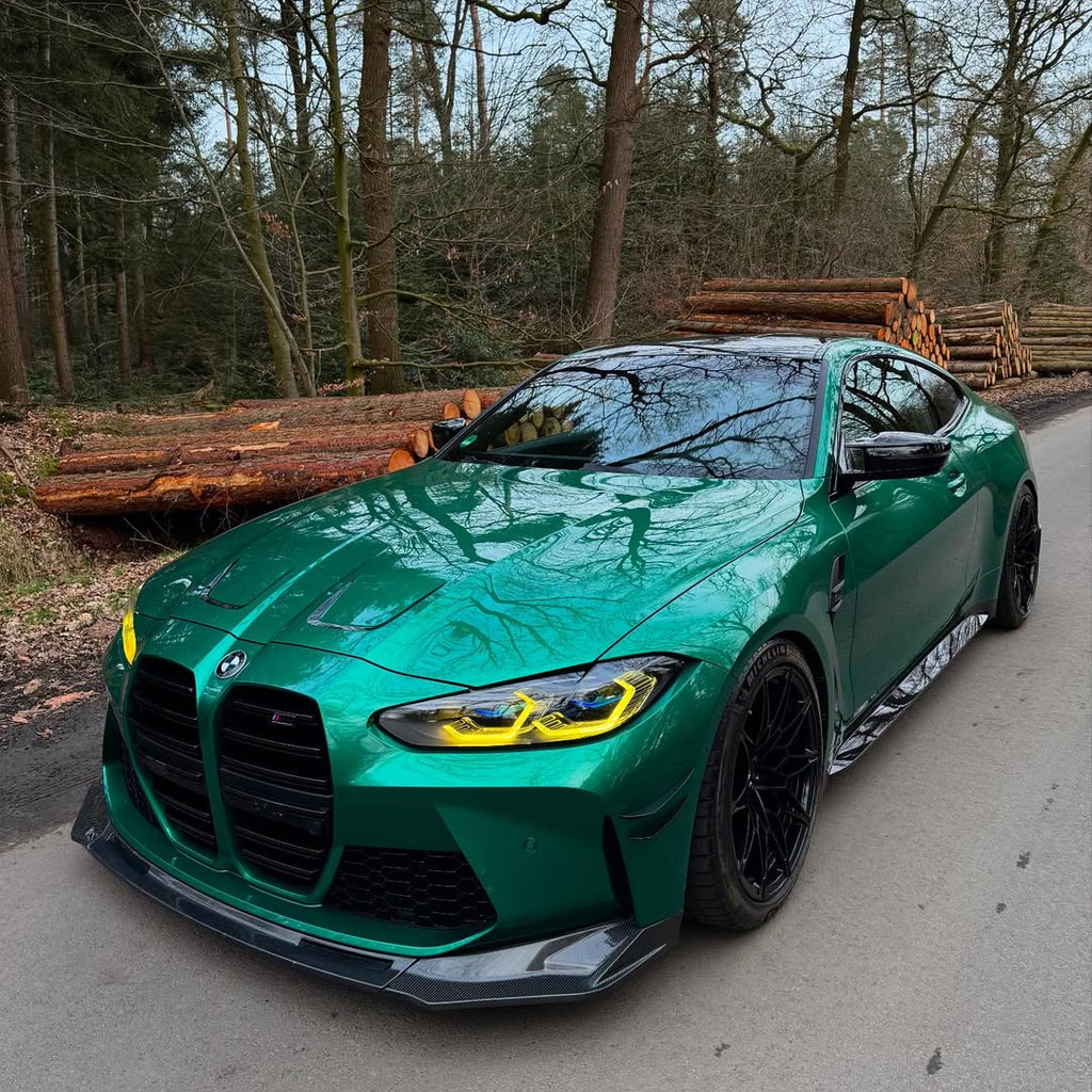 Gloss Metallic Isle Of Man Green Car Vinyl Wrap product image 2 - Veloro metallic vinyl wrap