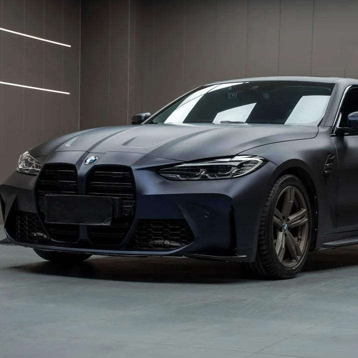 Best Matte Dark Blue Car Vinyl Wrap PET product image 8 - Veloro matte vinyl wrap
