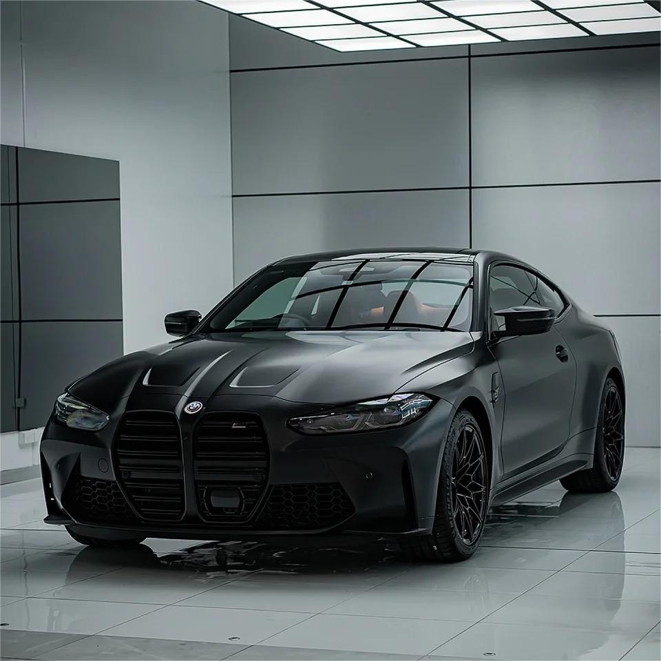 Ultra Matte Black Car Vinyl Wrap Tesla BMW PET product image 12 - Veloro matte vinyl wrap