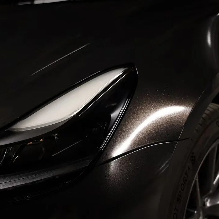 Gloss Metallic Diamond Graphite Grey Car Vinyl Wrap BMW PET product image 6 - Veloro metallic vinyl wrap