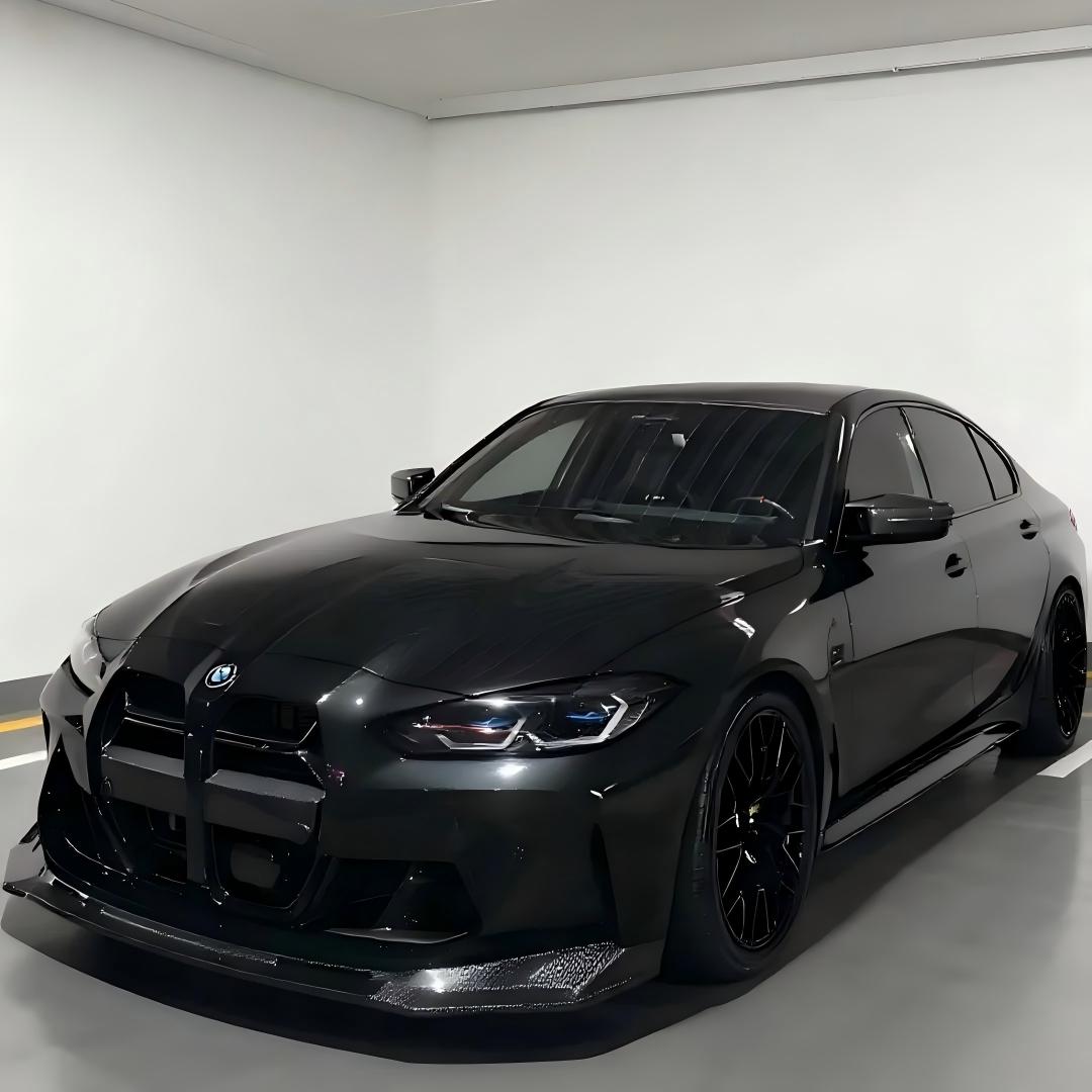 Gloss Metallic Diamond Graphite Grey Car Vinyl Wrap BMW PET product image 4 - Veloro metallic vinyl wrap