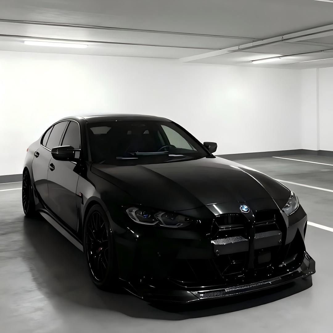 Gloss Metallic Diamond Graphite Grey Car Vinyl Wrap BMW PET product image 3 - Veloro metallic vinyl wrap